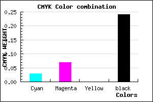 #BBB3C1 color CMYK mixer