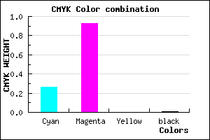 #BB12FD color CMYK mixer
