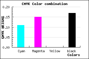 #BBB4D3 color CMYK mixer