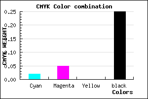 #BBB5BF color CMYK mixer