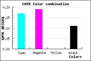 #BBB6E2 color CMYK mixer