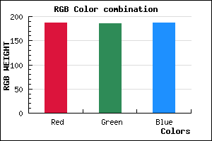 rgb background color #BBB9BB mixer