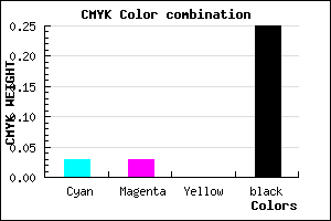 #BBBAC0 color CMYK mixer