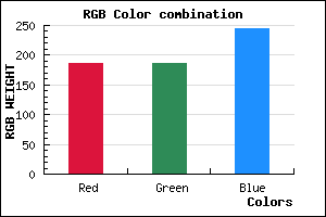 rgb background color #BBBAF4 mixer