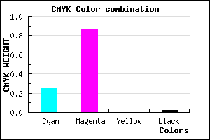 #BB24FA color CMYK mixer