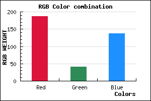 rgb background color #BB2989 mixer
