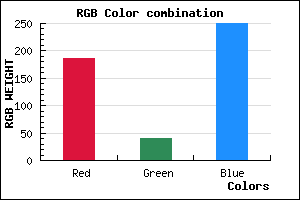 rgb background color #BB29FA mixer