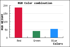 rgb background color #BB2936 mixer