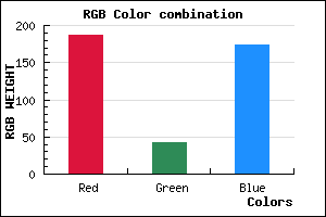 rgb background color #BB2AAE mixer