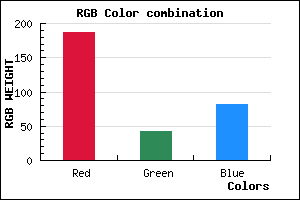 rgb background color #BB2A52 mixer