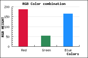rgb background color #BB36A5 mixer