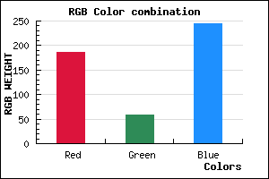 rgb background color #BB3AF5 mixer