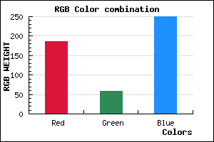 rgb background color #BB3BFA mixer