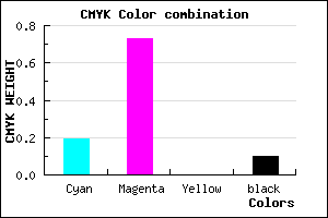 #BB3EE6 color CMYK mixer
