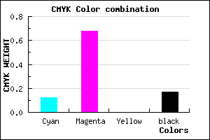 #BB44D4 color CMYK mixer