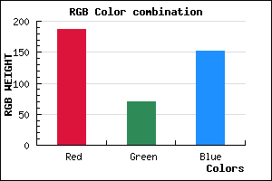 rgb background color #BB4698 mixer