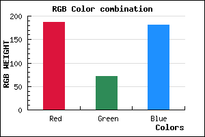 rgb background color #BB48B5 mixer