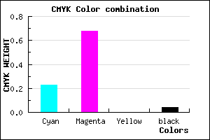 #BB4EF4 color CMYK mixer