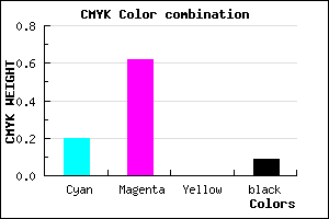 #BB59E9 color CMYK mixer