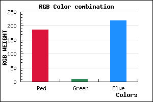 rgb background color #BB09DB mixer