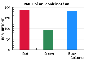 rgb background color #BB5DB5 mixer