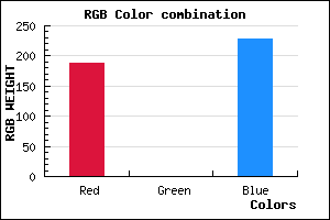 rgb background color #BC00E4 mixer