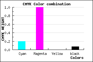 #BC00EC color CMYK mixer