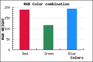 rgb background color #BC73C1 mixer