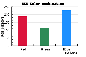 rgb background color #BC73E2 mixer