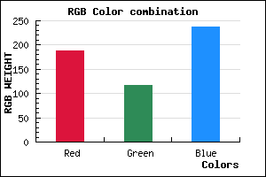 rgb background color #BC74EE mixer