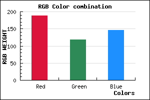 rgb background color #BC7692 mixer
