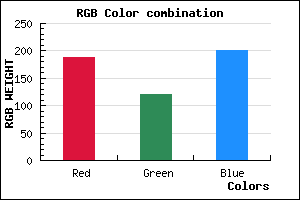 rgb background color #BC79C9 mixer