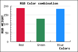 rgb background color #BC80B8 mixer