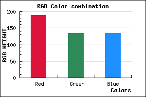 rgb background color #BC8686 mixer