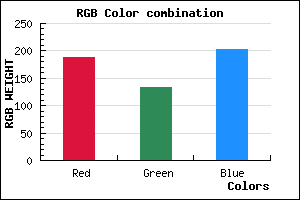 rgb background color #BC86CA mixer