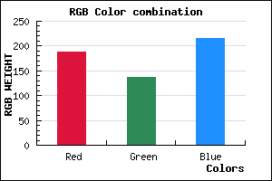 rgb background color #BC88D8 mixer