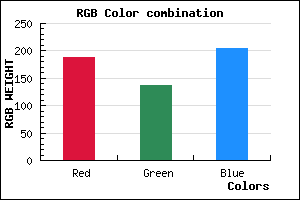rgb background color #BC89CD mixer