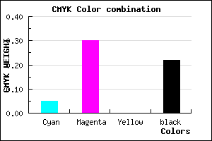 #BC8AC6 color CMYK mixer
