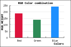 rgb background color #BC8AF0 mixer