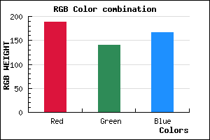 rgb background color #BC8CA7 mixer