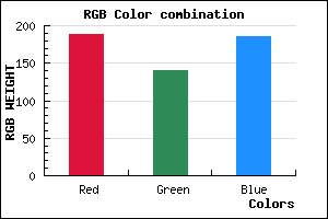 rgb background color #BC8CB9 mixer