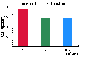 rgb background color #BC8E8E mixer