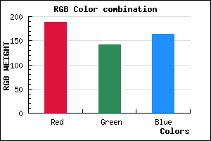 rgb background color #BC8EA4 mixer