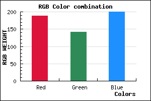rgb background color #BC8EC8 mixer