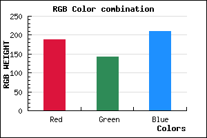 rgb background color #BC8ED2 mixer