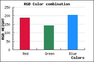 rgb background color #BC8FCD mixer