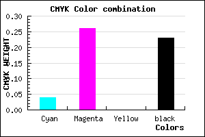 #BC92C4 color CMYK mixer