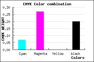 #BC95CB color CMYK mixer