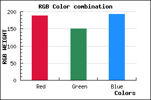 rgb background color #BC96C0 mixer