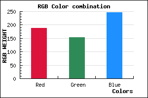 rgb background color #BC9AF6 mixer